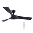 thumbnail image 1 of Bestco Low Profile Ceiling Fan 52" Modern Fan with Remote Control Timer 6 Speeds Black, 1 of 10