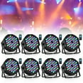 thumbnail image 1 of Bestco Stage Lights, 36 LED Par Lights with Remote Control, DMX Controller Compatible DJ Light, Sound Activated Uplights,8 Pack, 1 of 12