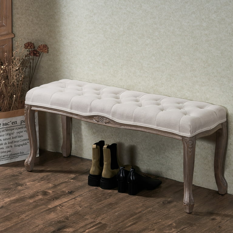 Curved entryway bench online