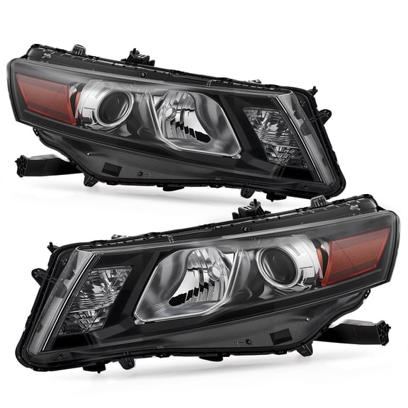 Bestco Xenon/HID Headlight Pair for 2010-2012 Honda Accord Crosstour w Side Markers