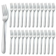 Bestdin 24 Pieces Dinner Forks, Food Grade Stainless Steel 7.1 Forks Silverware, Table Forks Use for Home Kitchen Restaurant, Flatware Silverware Forks, Mirror Polished & Dishwasher Safe