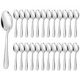 thumbnail image 1 of Bestdin 24 Pieces Dinner Spoons,6.7" Food Grade Stainless Steel Spoons Silverware, Mirror Polished Table Spoon Use for Home Kitchen Restaurant, Kitchen Essential Dinner Spoons, Dishwasher Safe, 1 of 8
