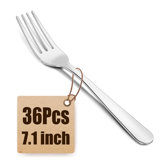 Bestdin 36 Pieces Dinner Fork Set, 7.1" Stainless Steel Table Forks,Cutlery Forks Only, Dishwasher Safe, Mirror Polished, Cake Forks, Dessert Forks for Home Kitchen & Restaurant