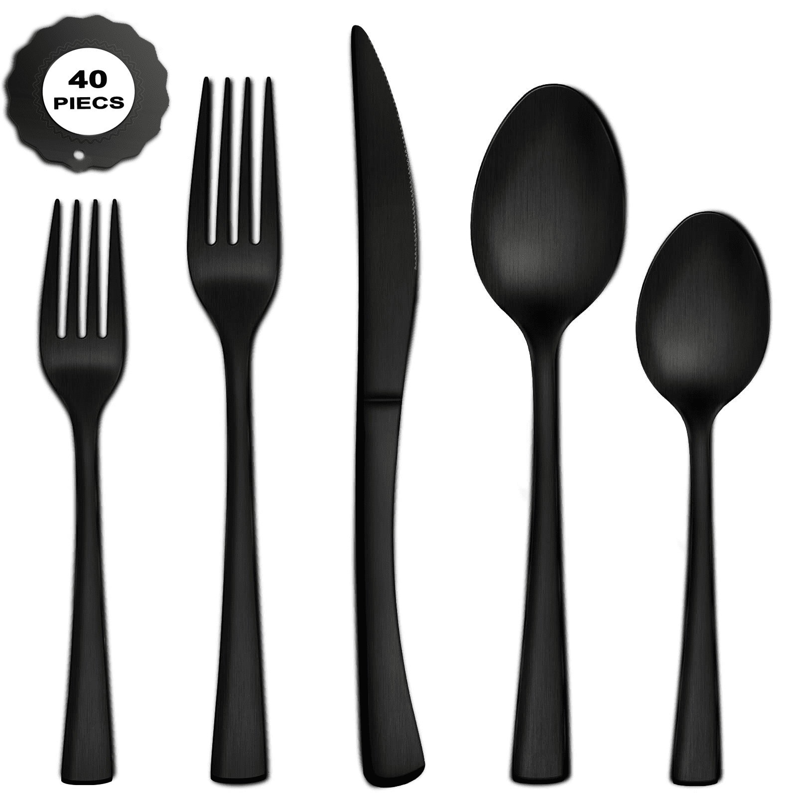 Bestdin Cutlery Set for 8 People, 40 Pieces, Stainless Steel Cutlery