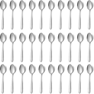 Vibhsa Stainless Steel Tablespoons Set of 6 Piecces (Hammered, Silver  Glossy) tablespoonsilver6 - The Home Depot
