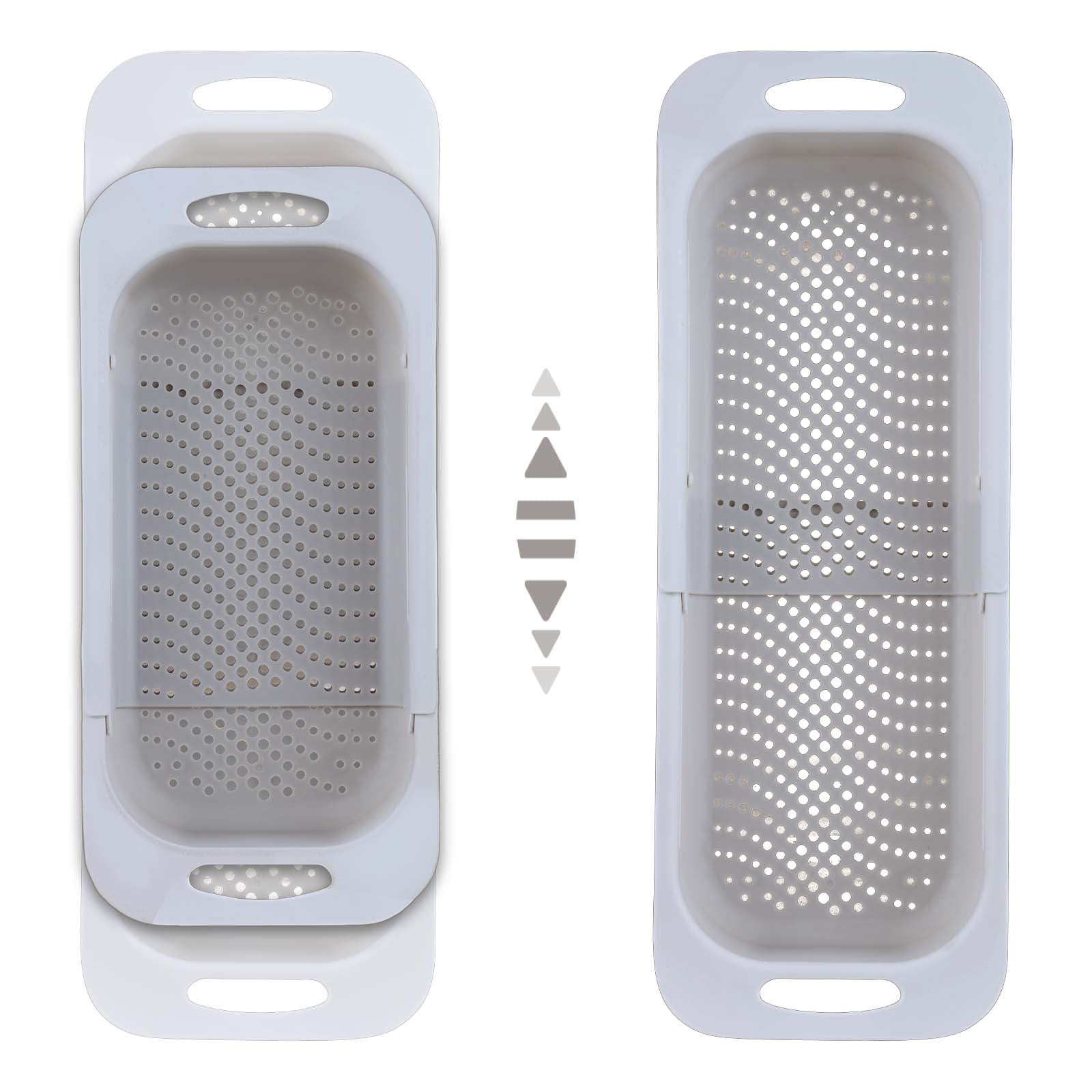 Bestdin Over the Sink Colander Strainer for Kitchen, Sink Strainer Basket Wash Fruits and