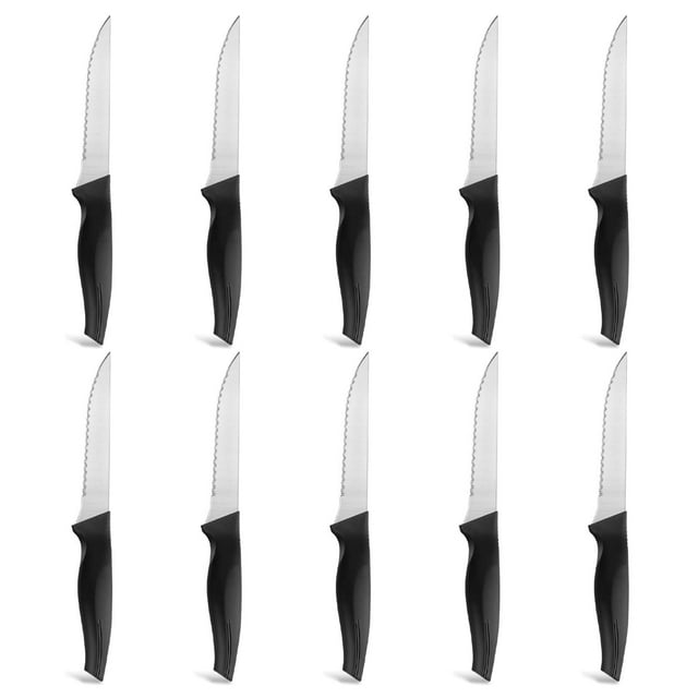 Bestdin Steak Knife Set, 10 Pieces Stainless Steel SerratedEdge