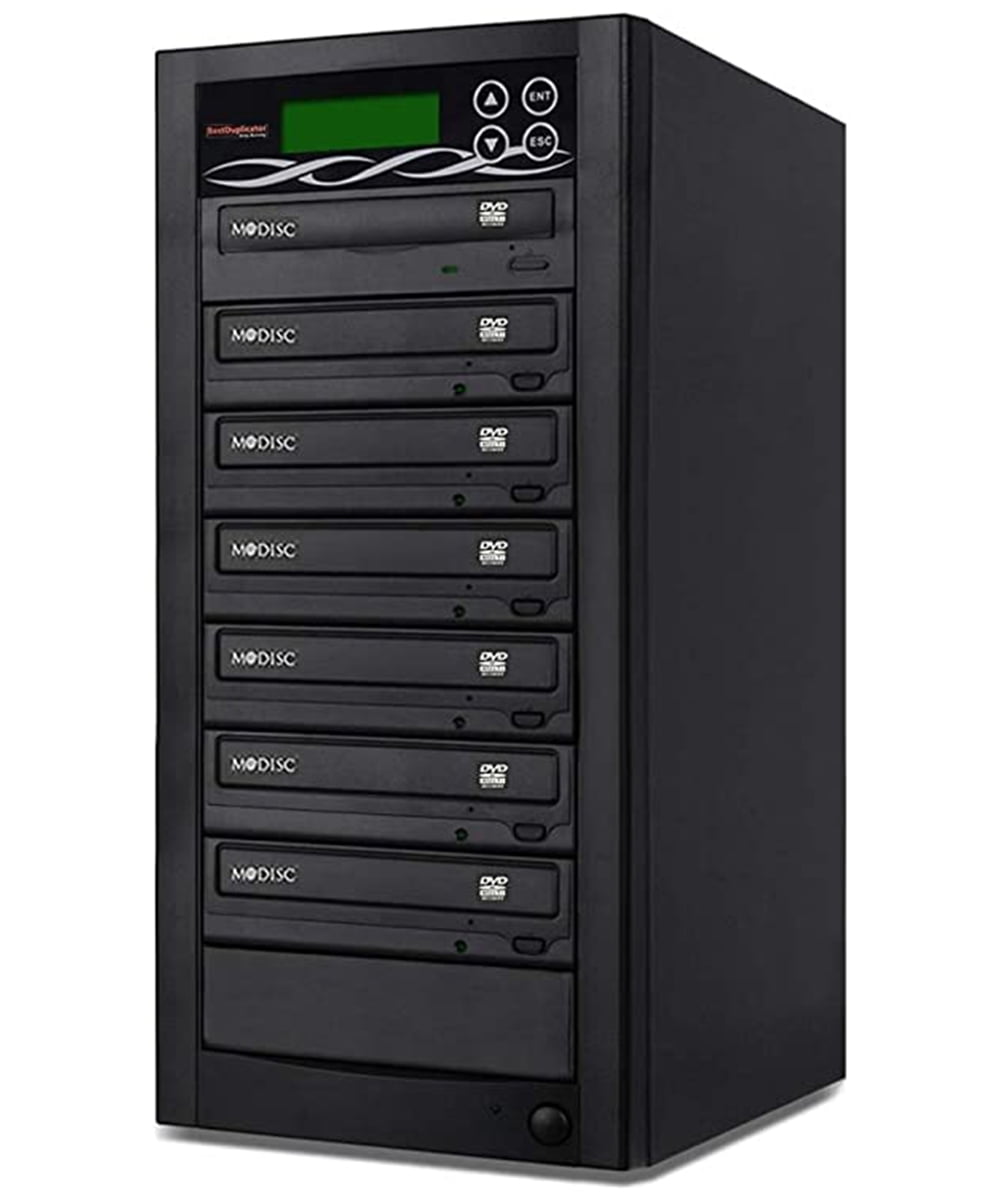Bestduplicator BDLG6T 6 Target 24x SATA DVD Duplicator with Builtin LG Burner (1 to 6) (Black
