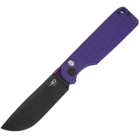 Bestech Knives Glok Button Lock Purple 14C28N G10