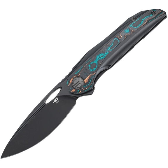 Bestech Knives SENU Framelock Ti/Camo Carbon S90V titanium
