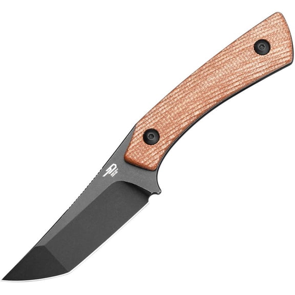 Bestech Knives STEP Fixed Blade Brown D2 micarta