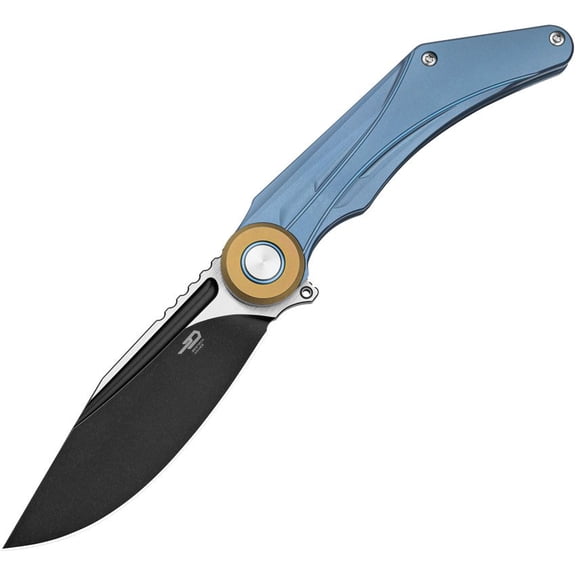 Bestech Knives Seraph Framelock Ti Blue M390 titanium