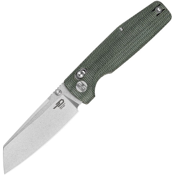 Bestech Knives Slasher Axis Lock Green D2 micarta