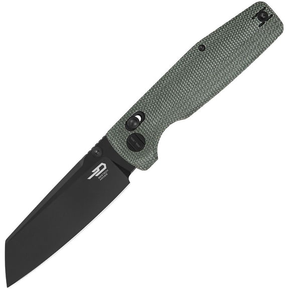 Bestech Knives Slasher Axis Lock Green D2 micarta
