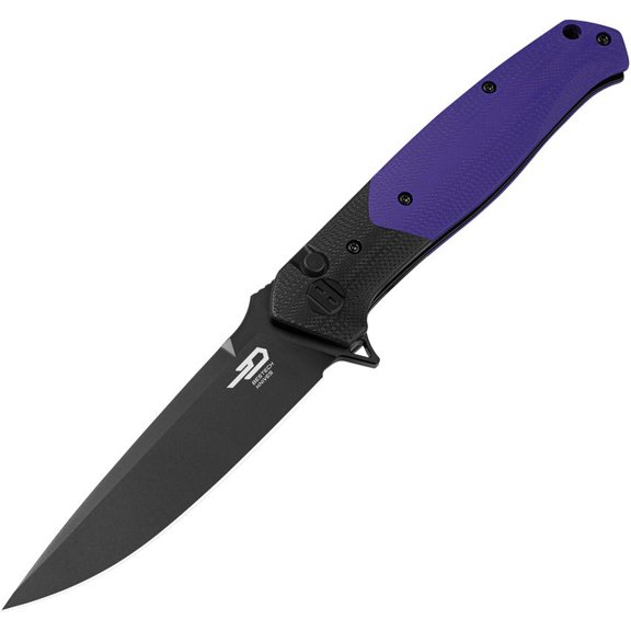 Bestech Knives Swordfish Button Lock Purple 14C28N G10