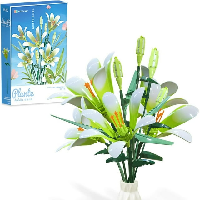 Lily Flowers Building Blocks Flower with Lego Flower Bouquet Set