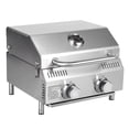thumbnail image 1 of Bestfire 20" Tabletop Gas Grill 2 Burners, 20,000 BTUs Stainless Steel Portable Propane Grill with Legs for Outdoor Patio Backyard Camping, Tailgating, and RV Trips, 1 of 7