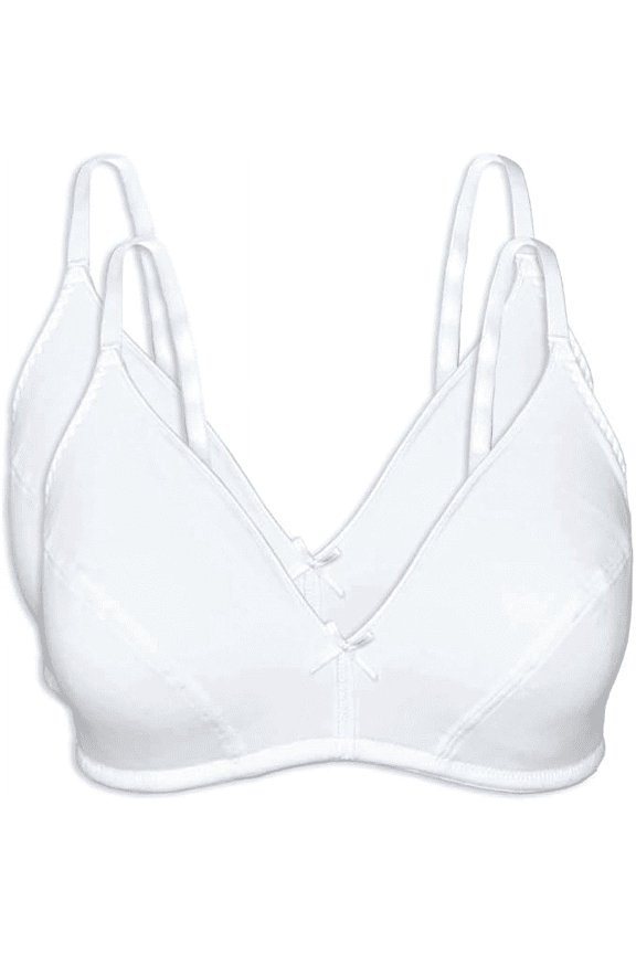 Cotton Wireless Bra Lightly Lined Cups-2 pack