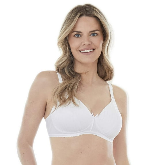 Bestform 5006248 Striped Wireless Cotton Bra with Lightly-Lined Cups