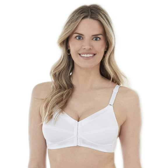Bestform 5006770 Comfortable Unlined Wireless Cotton Bra with Front Closure