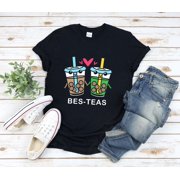Bestfriend Shirts, Friends Forever Shirt, Besteas, Bubble Tea Lover, Cute Friendship Gift, Bubble Tea Shirt, Boba Tea Shirt