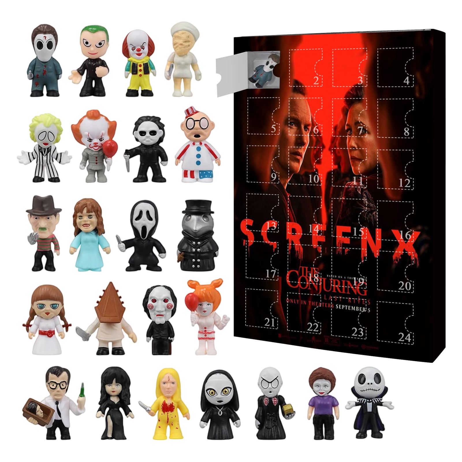 Besthm Halloween Advent Calendar 2025, Halloween Horror Movie Figures ...