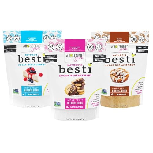Besti Natural Sugar Substitute Multi Pack Granulated, Powdered, Brown
