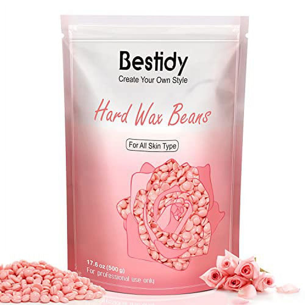 Bestidy Hard Wax Beads for Hair Removal for Face, Bikini, Legs