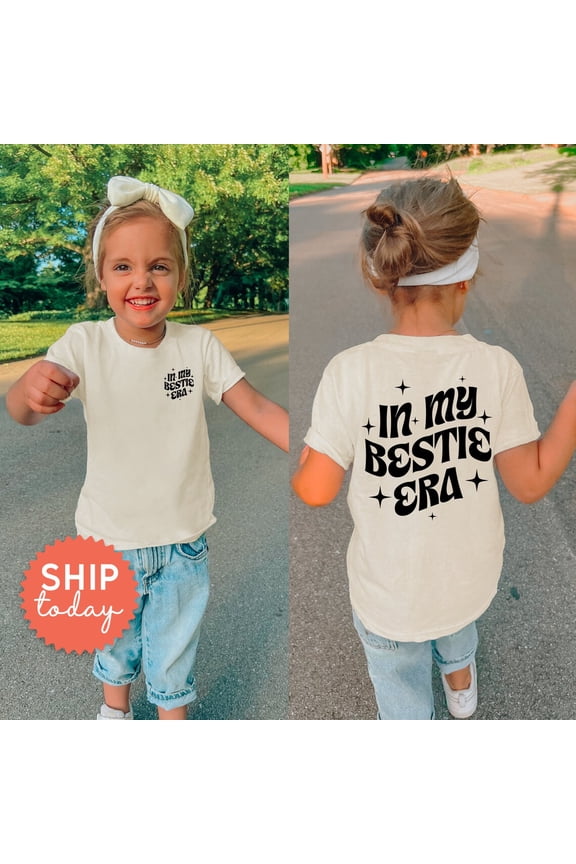 In My Bestie Era Shirt, Bff Toddler Clothes, Kids Matching Outfit, Best Friend Baby Clothes, Front And Back Apparel, (Fbc-Tre27), New Born, Baby Shower Gift, New Parents Gift