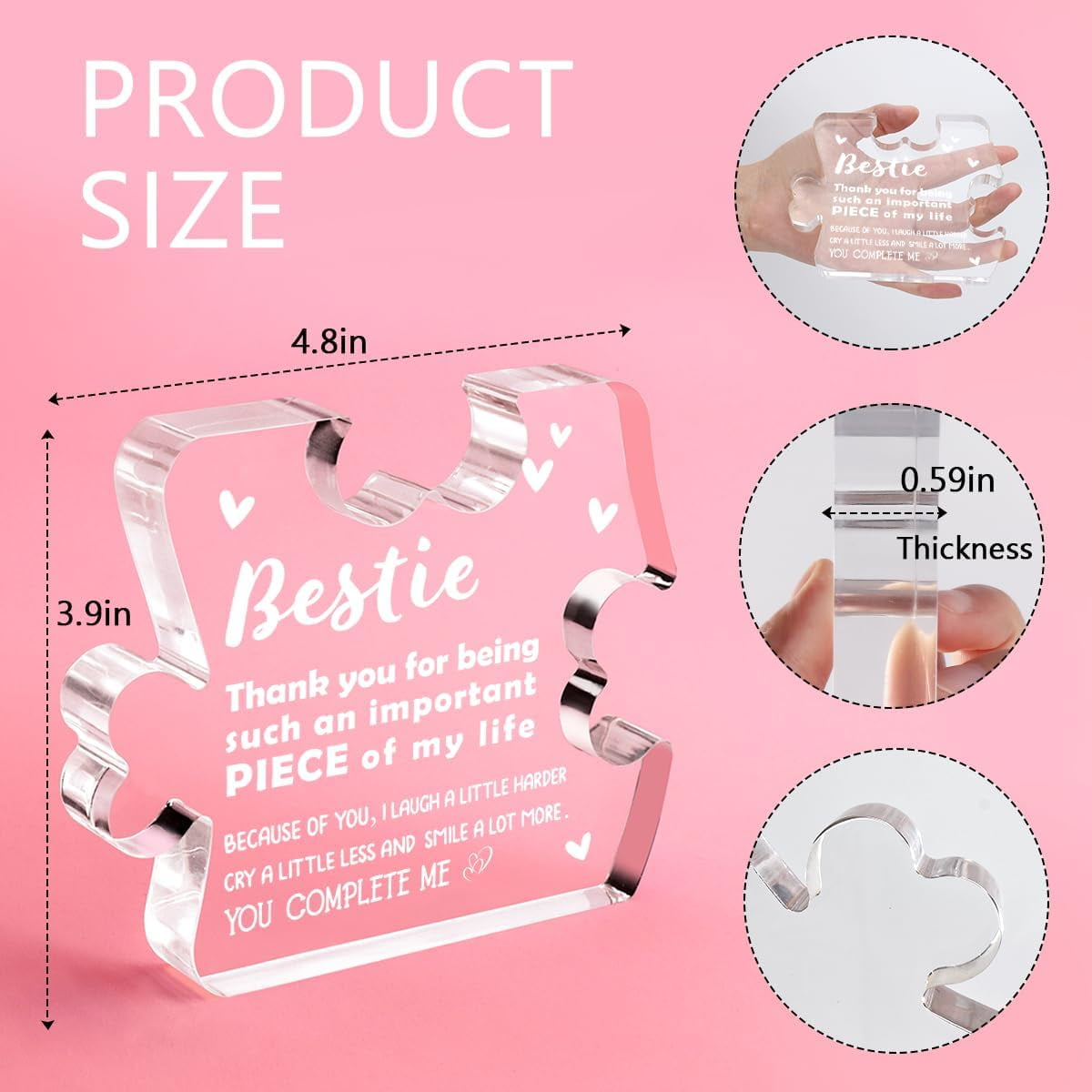 Bestie Friend Gifts for Bestie, Best Friends Gifts for Women BFF Sister ...
