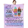 thumbnail image 1 of Bestie Gifts to My Best Friends Blanket, Best Friend Birthday Gift for Women,Friendship Gifts for Girls,Christmas Thanksgiving Valentines Gift for Her Bestie Sister 60"x 50", 1 of 1