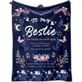 thumbnail image 1 of Bestie Gifts for Women on Christmas - Best Friend Blanket Gift - Bestie Gift, Best Friend Happy Birthday Gifts - Friendship Flannel Throw Blanket Thinking of You Far Away Gifts, 1 of 6