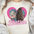 Bestie Moo Deng And Pesto SweatShirt, Best Friends Hippo and Penguin, Hippo Moo Deng and Penguin