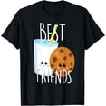 thumbnail image 1 of Bestie Shirt Cute Food BFF Best Friend Cookies and Milk Kids T-Shirt, 1 of 2
