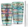 thumbnail image 1 of Bestie Tumbler Gifts for Best Friends Women,Mothers Day Gift for Women Birthday Gift Idea,Unique Friendship Gifts For Bestie,Soul Sister,BFF, Coworker - Stainless Steel Friend Tree Tumbler 20 oz, 1 of 6