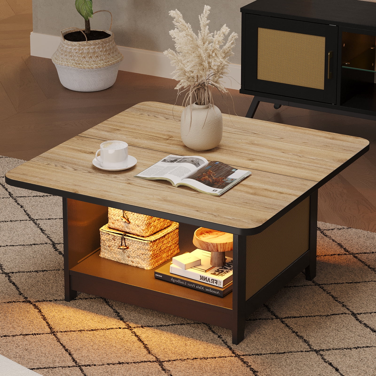 Sauder manhattan gate coffee deals table in sindoori mango