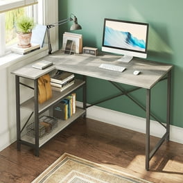 Baxton studio ethan rustic industrial style brown wood and metal desk discount