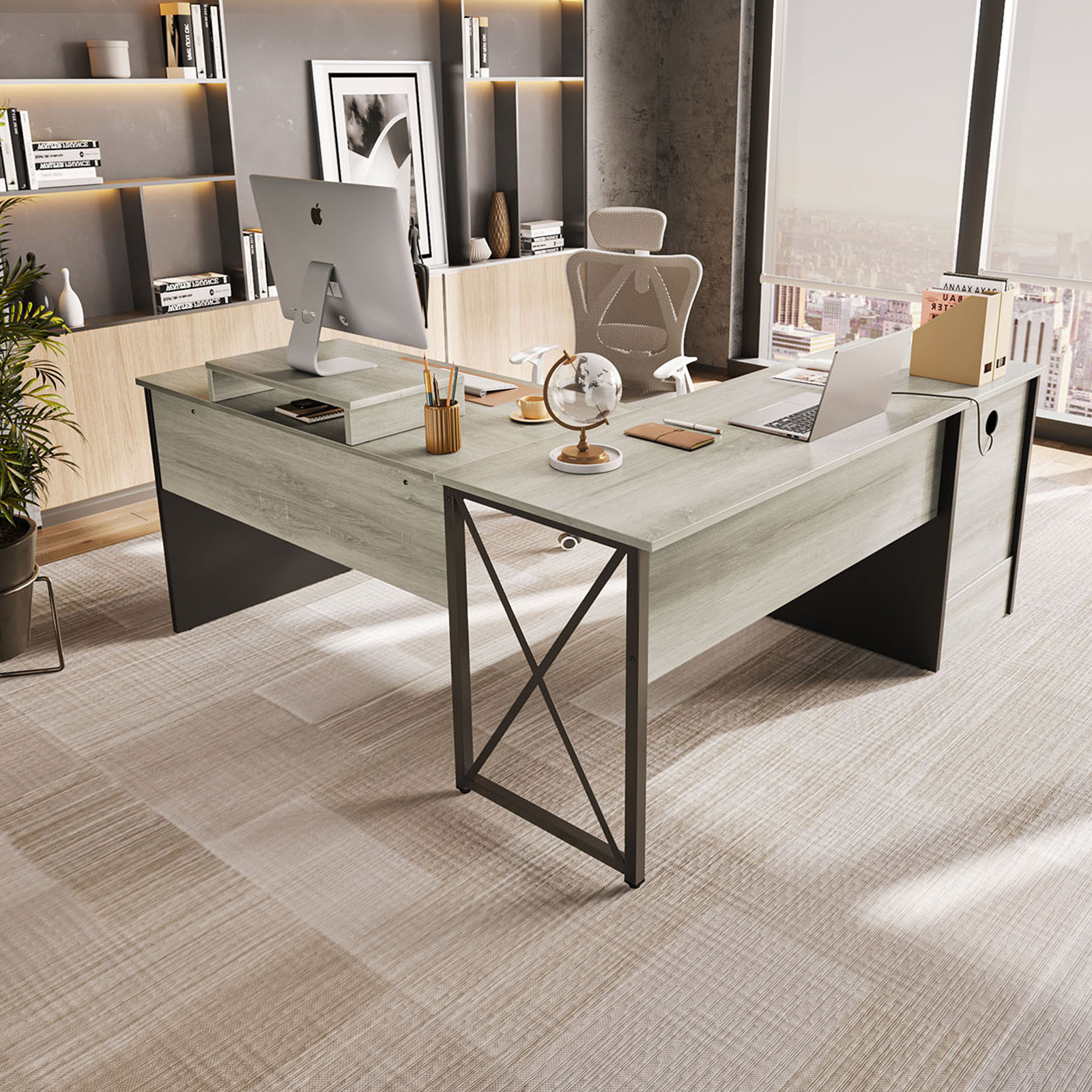 Mainstays Sit & Stand Desk, Multiple Colors