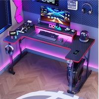Bestier U-shaped Gaming Desk with Monitor Stand (2 colors) only .99: eDeal Info