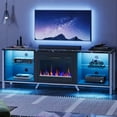 Bestier 70" Electric Fireplace TV Stand for TVs up to 80" LED