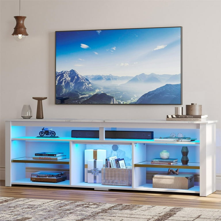 Tv stand white marble discount