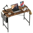 thumbnail image 1 of Bestier Computer Office Desk with Storage Bag & Hook, Rustic Brown, 1 of 6