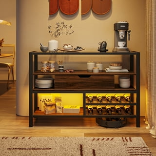Glass top buffet table deals