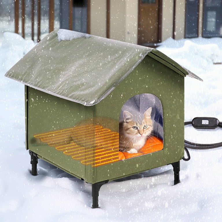 Outdoor cat warming fashion house