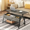 thumbnail image 1 of Bestier Lift Top Coffee Table with Storage for Living Room Grey, 1 of 8