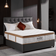 Bestier 12" Full Mattress in a Box | Hybrid Gel Memory Foam Bed + Individually Wrapped Coils | Medium Firm | Pressure Relief, Enhanced Edge Support | CertiPUR-US Certified