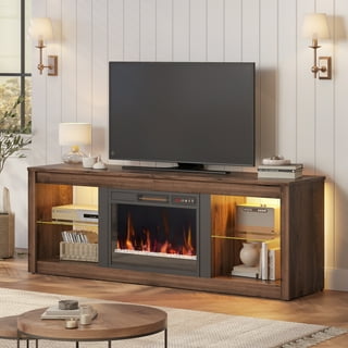 Corner tv stand hot sale with fireplace walmart