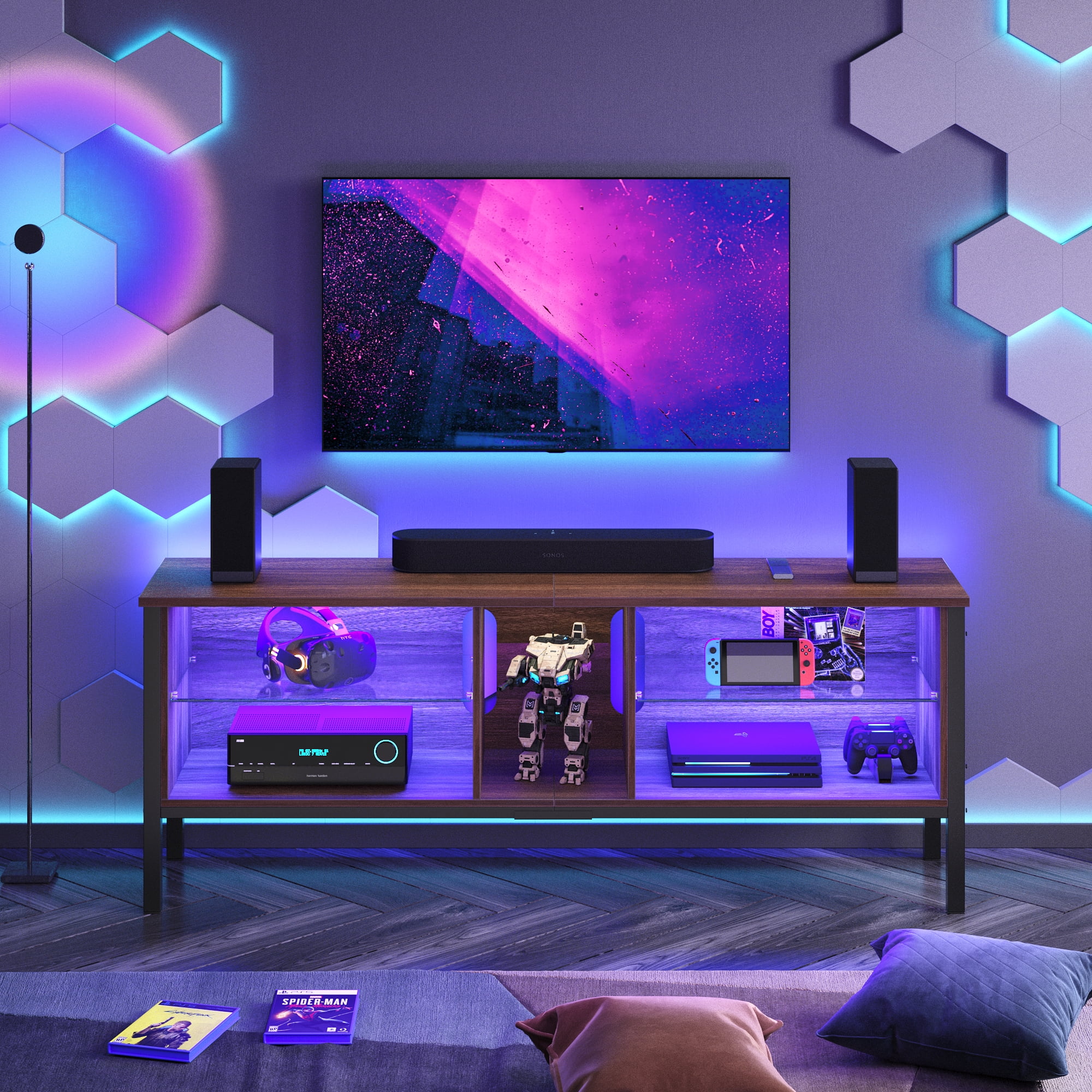 Bestier Modern TV Stand for TVs up to 70" LED Entertainment Center for