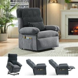Nathaniel Home Microfiber Recliner, Black