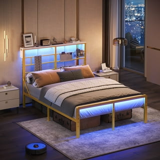 Walmart gold bed frame discount